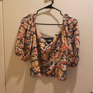 A&F puff sleeve top